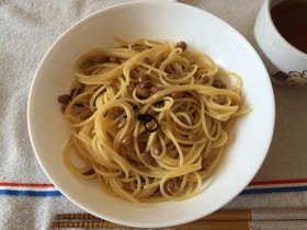 酢納豆パスタ